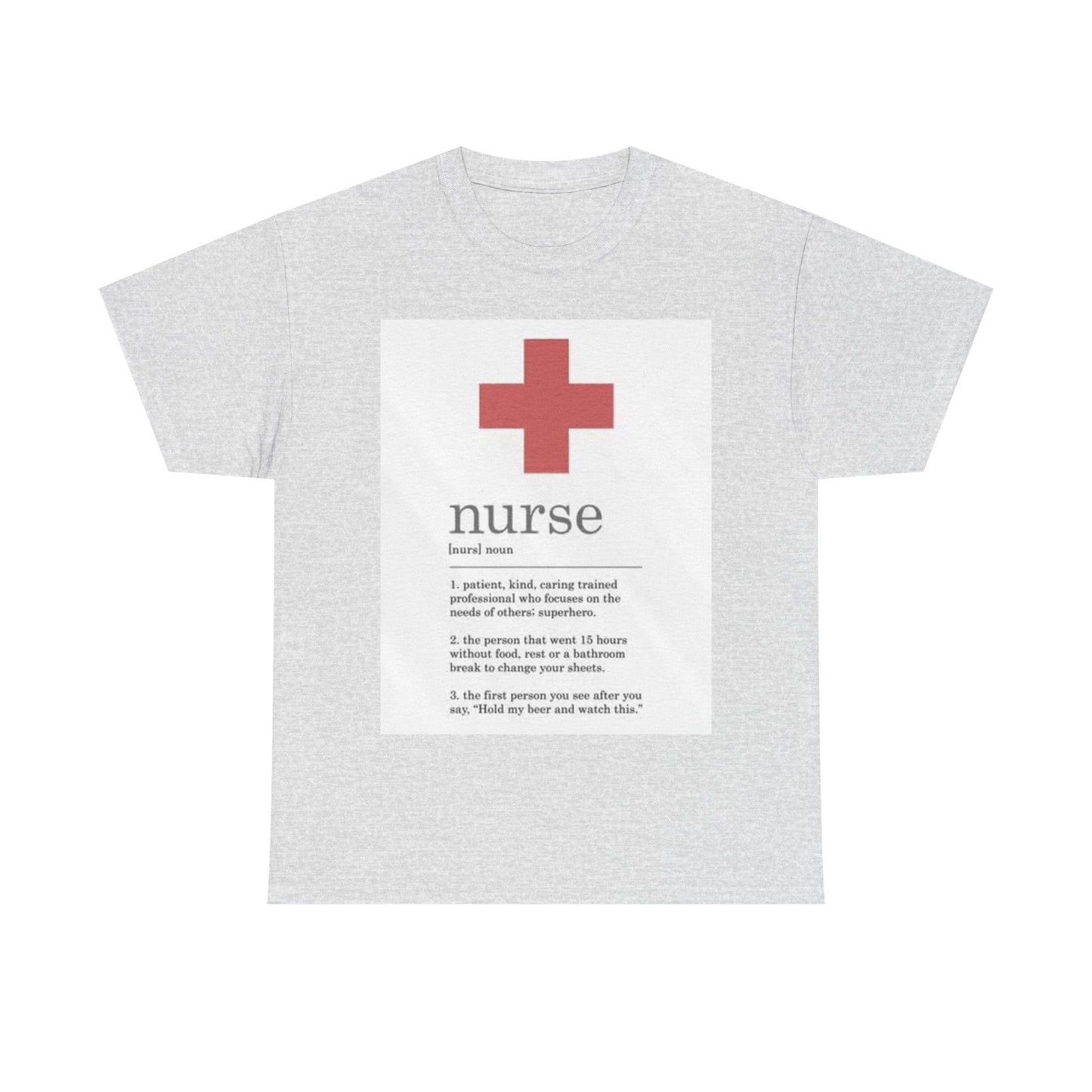 Nurse Definition Shirt Funny Graphic EMT Doctor Unisex Heavy Cotton Tee