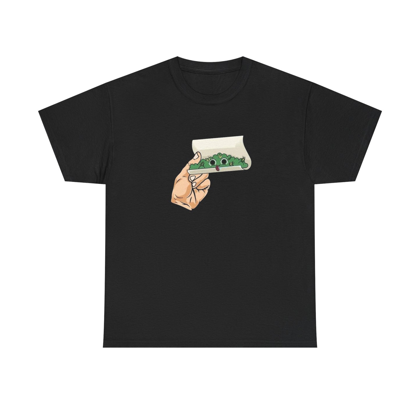 Funny Happy Weed Joint Graphic T Shirt S-5XL NEW Unisex Heavy Cotton Tee