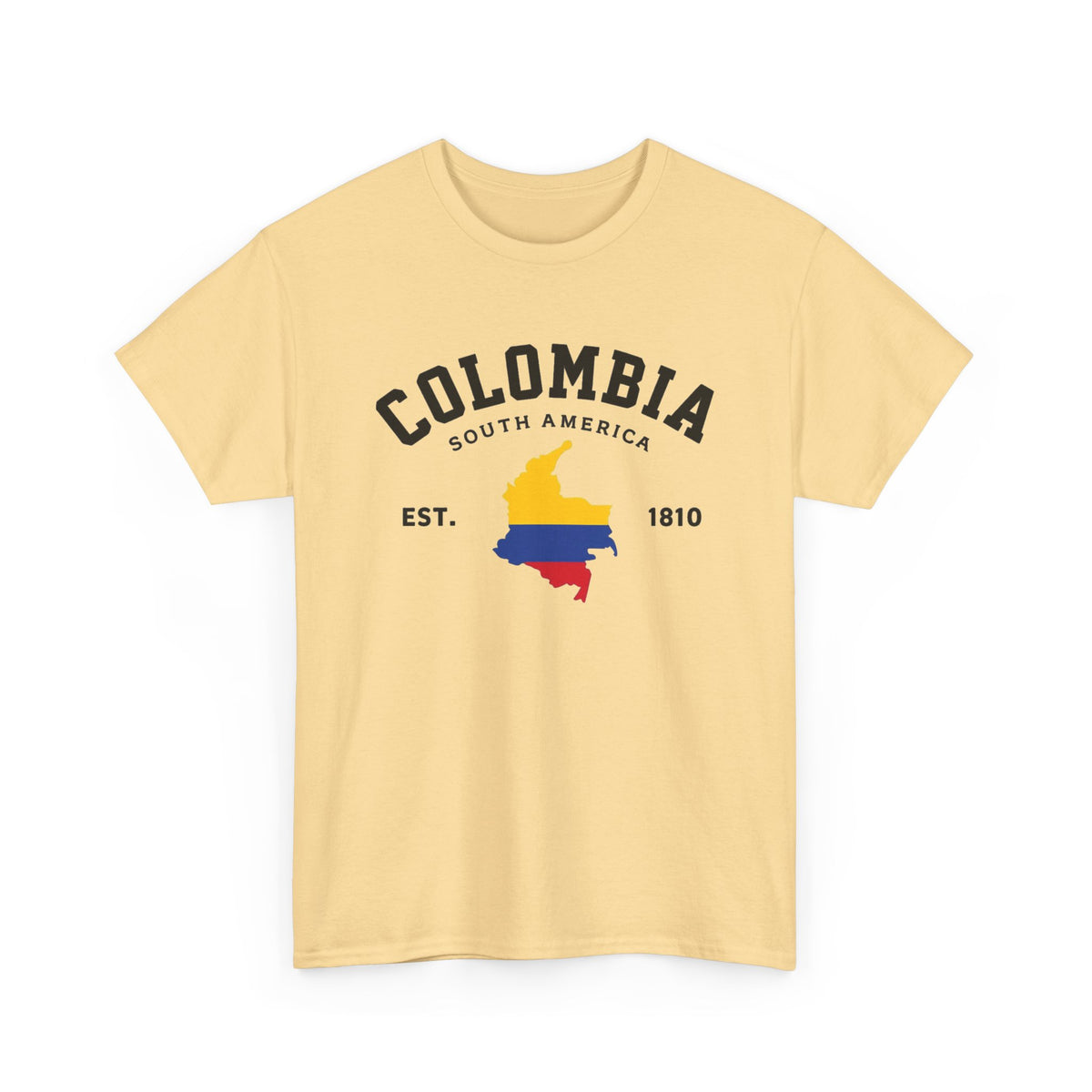 Colombia South America Graphic T Shirt Travel Men's Heavy Cotton Tee