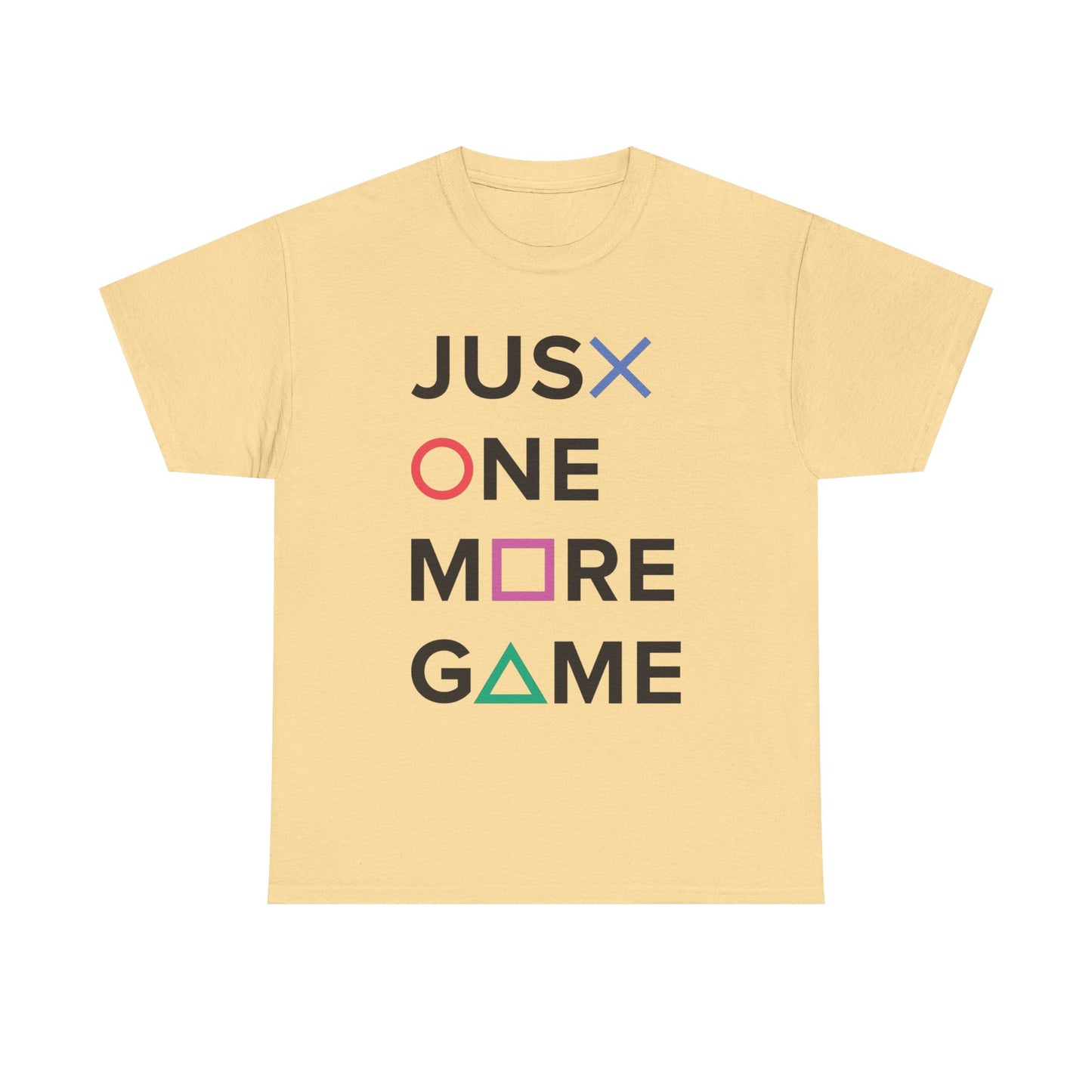 Just One More Game Retro Gaming Graphic T Shirt NEW GIFT Unisex Heavy Cotton Tee