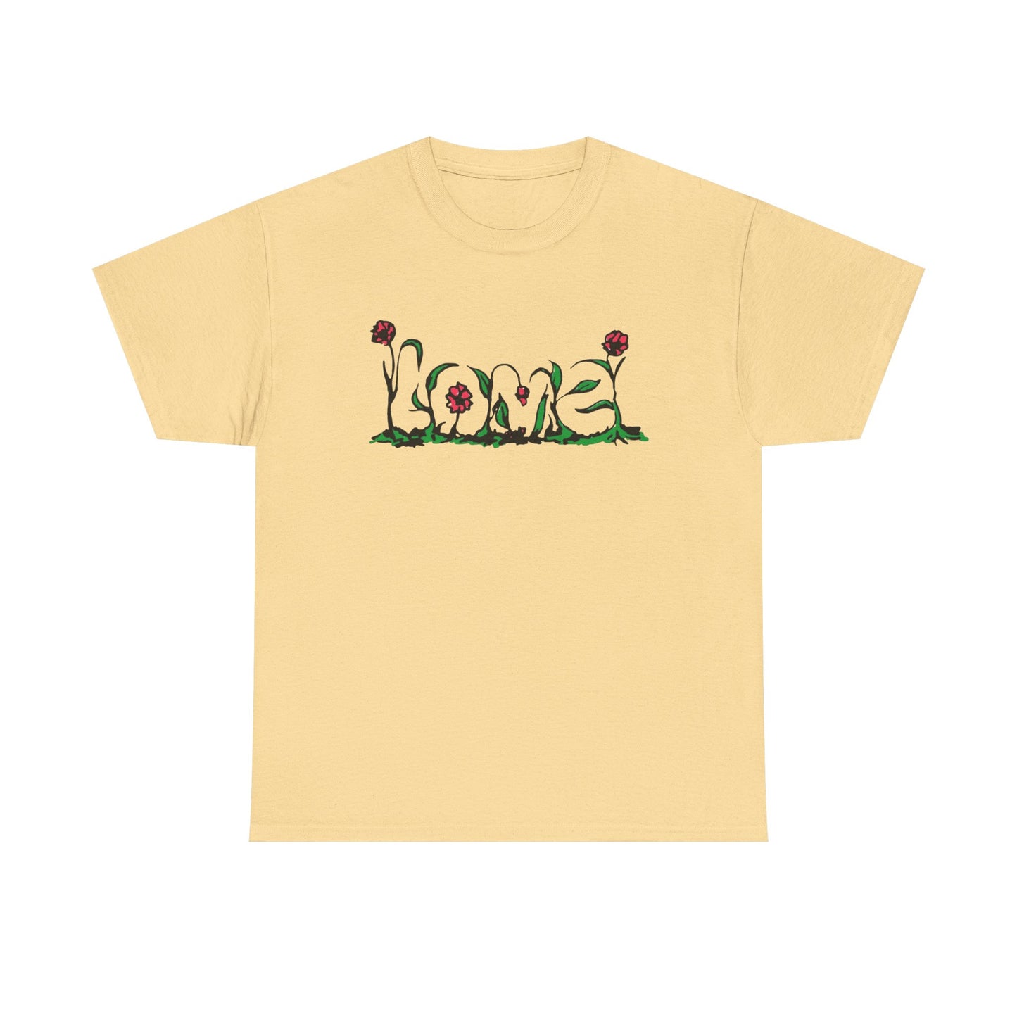 Love Roses Flowers Graphic T-Shirt Unisex Heavy Cotton Tee Gift NEW