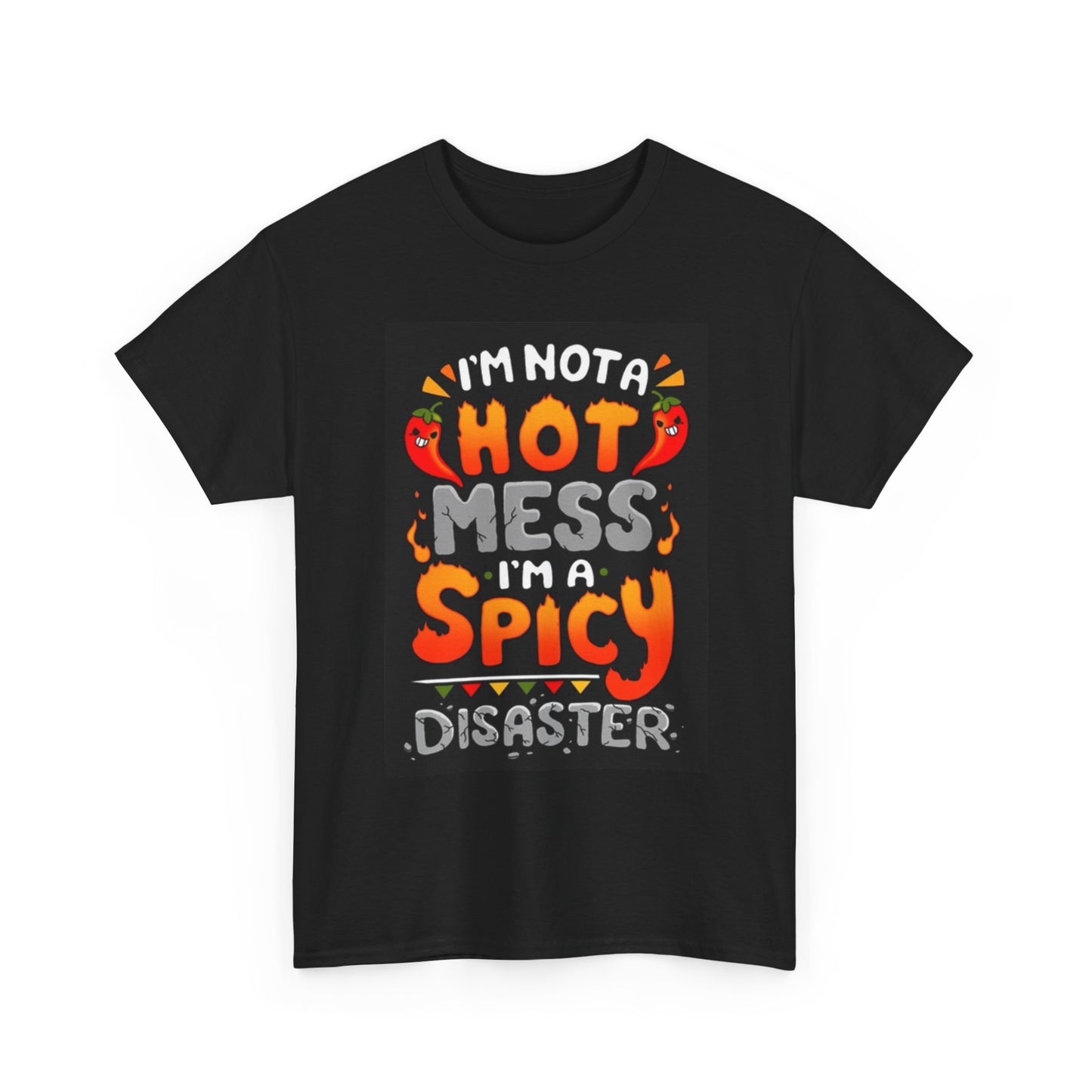 Hot And Spicy Graphic T Shirt Funny Chef Hilarious Cute Unisex Heavy Cotton Tee
