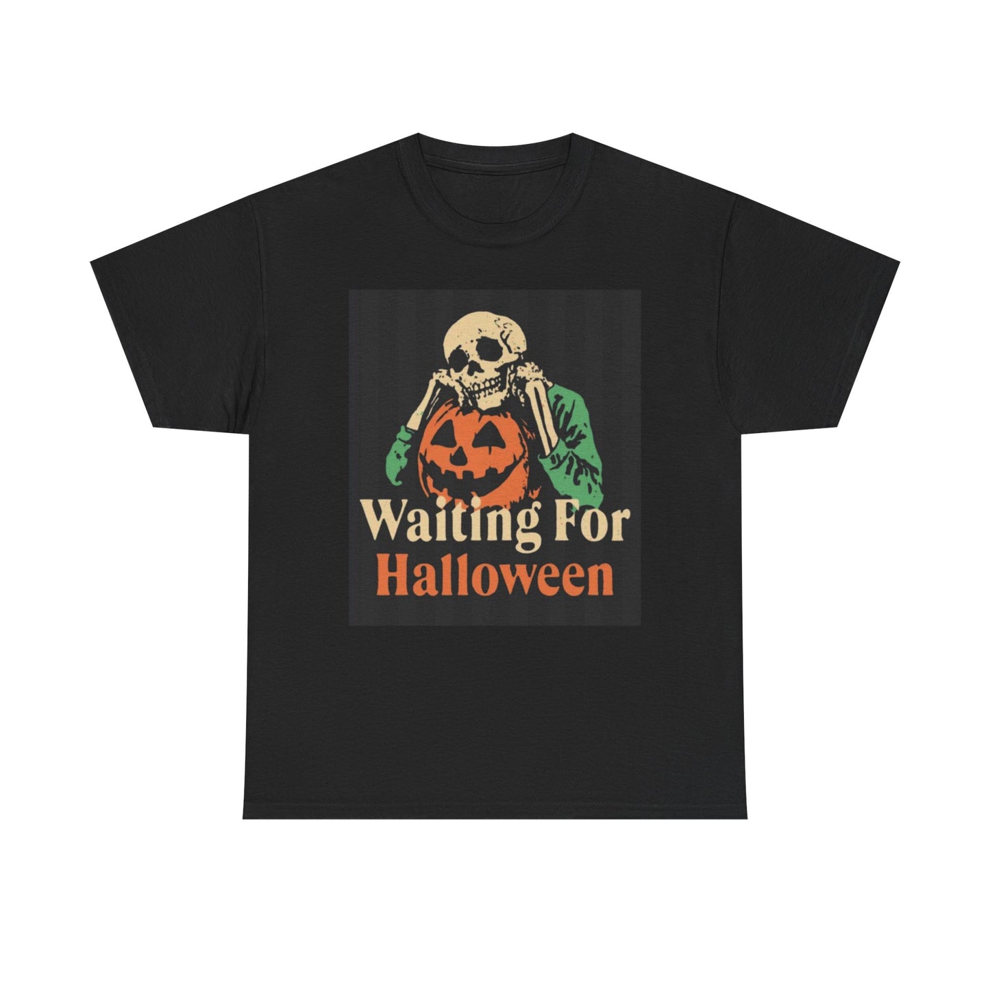 Waiting For Halloween Funny Graphic T Shirt NEW Cotton Tee Gift