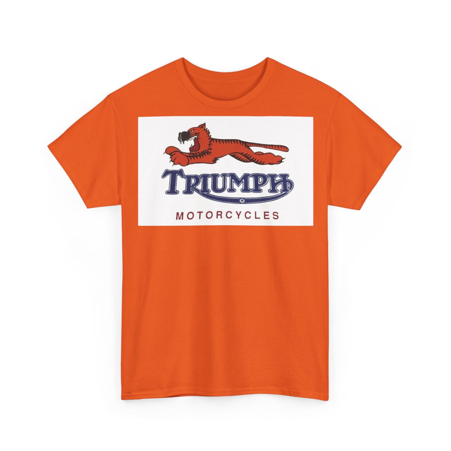 Triumph T-shirt vintage motorcycles nostalgia Tiger Unisex Heavy Cotton Tee