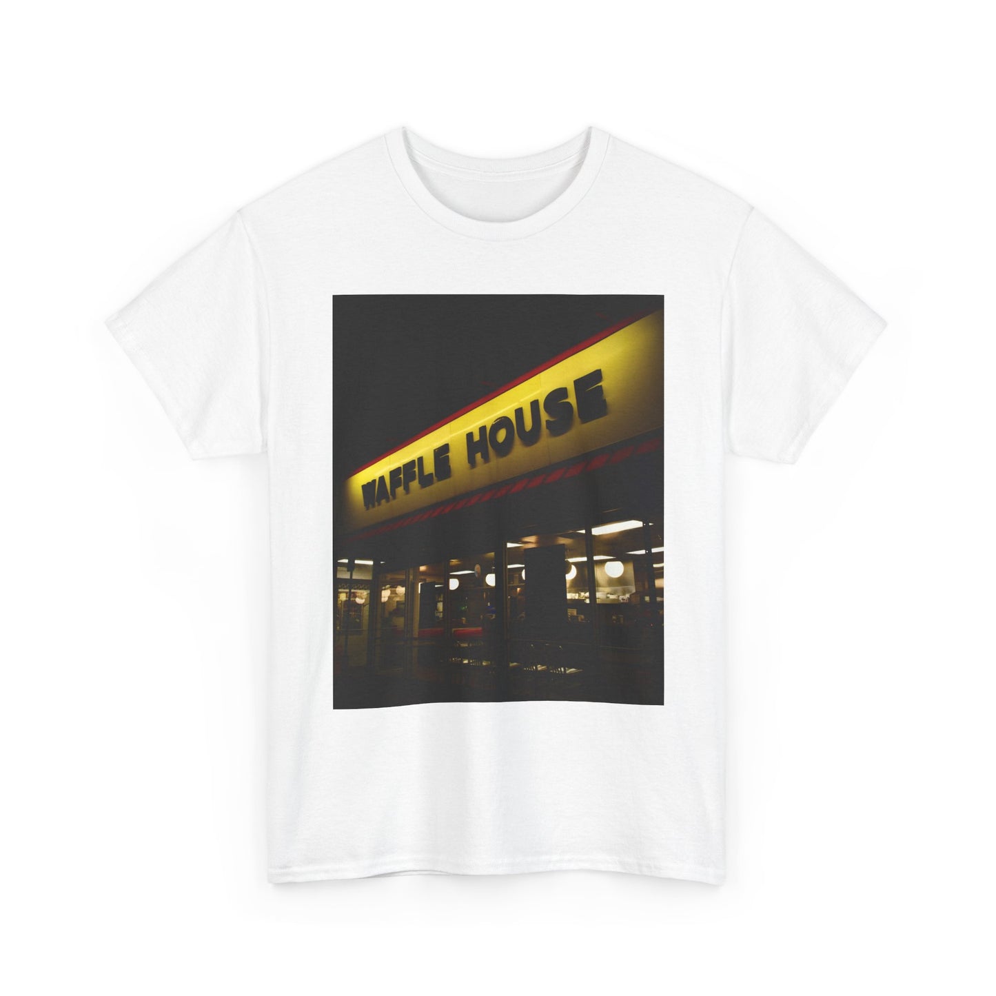 Waffle House Graphic T Shirt Vintage Funny Retro Unisex Heavy Cotton Tee