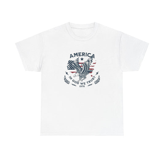American Bald Eagle USA Graphic T Shirt NEW Unisex Heavy Cotton Tee
