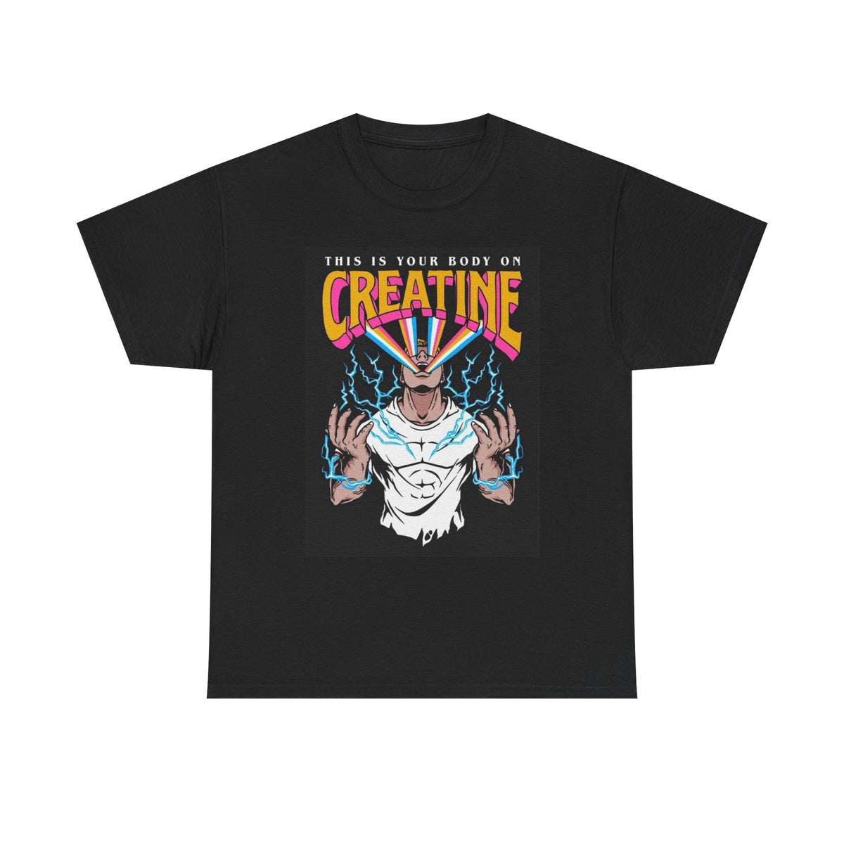 Creatine Graphic T Shirt Funny Gym Gear Funny Unisex Heavy Cotton Tee