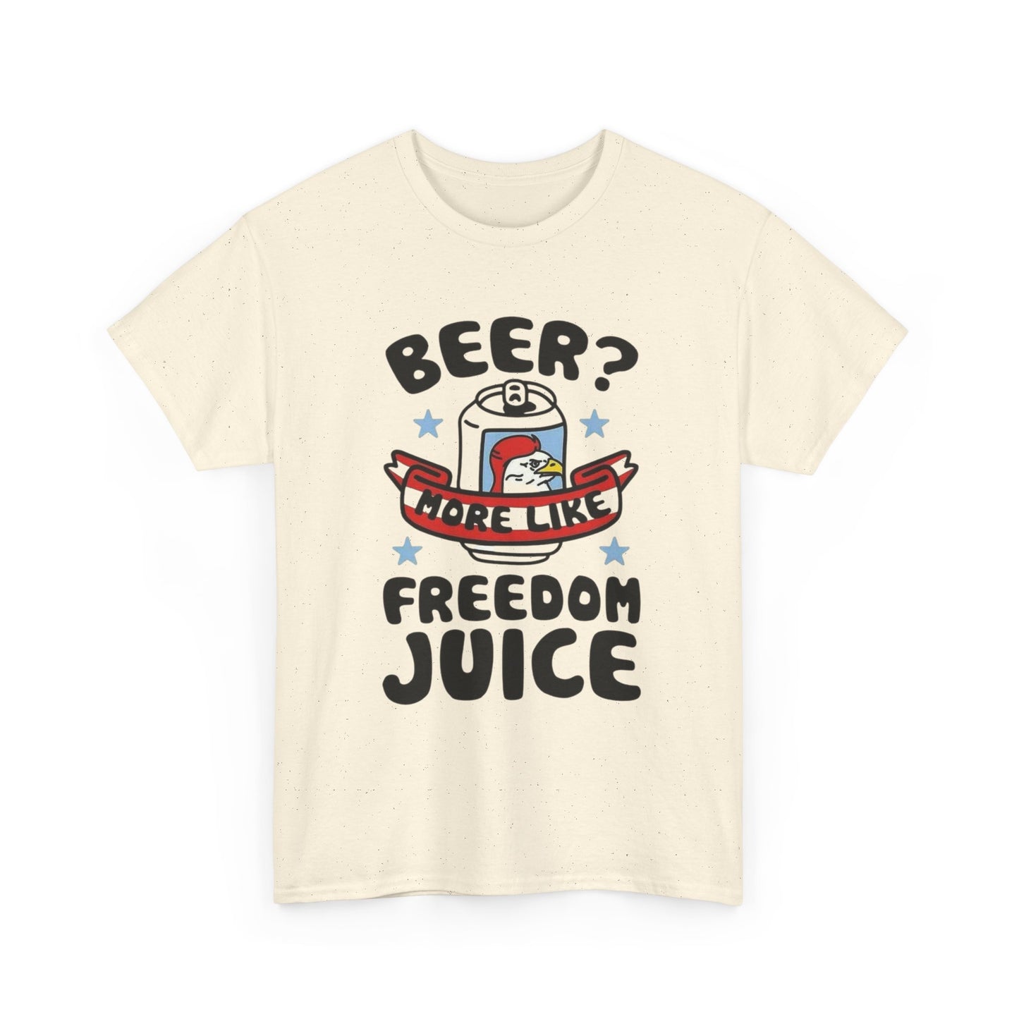 Beer Freedom Juice Graphic T Shirt ADULT Unisex Heavy Cotton Tee