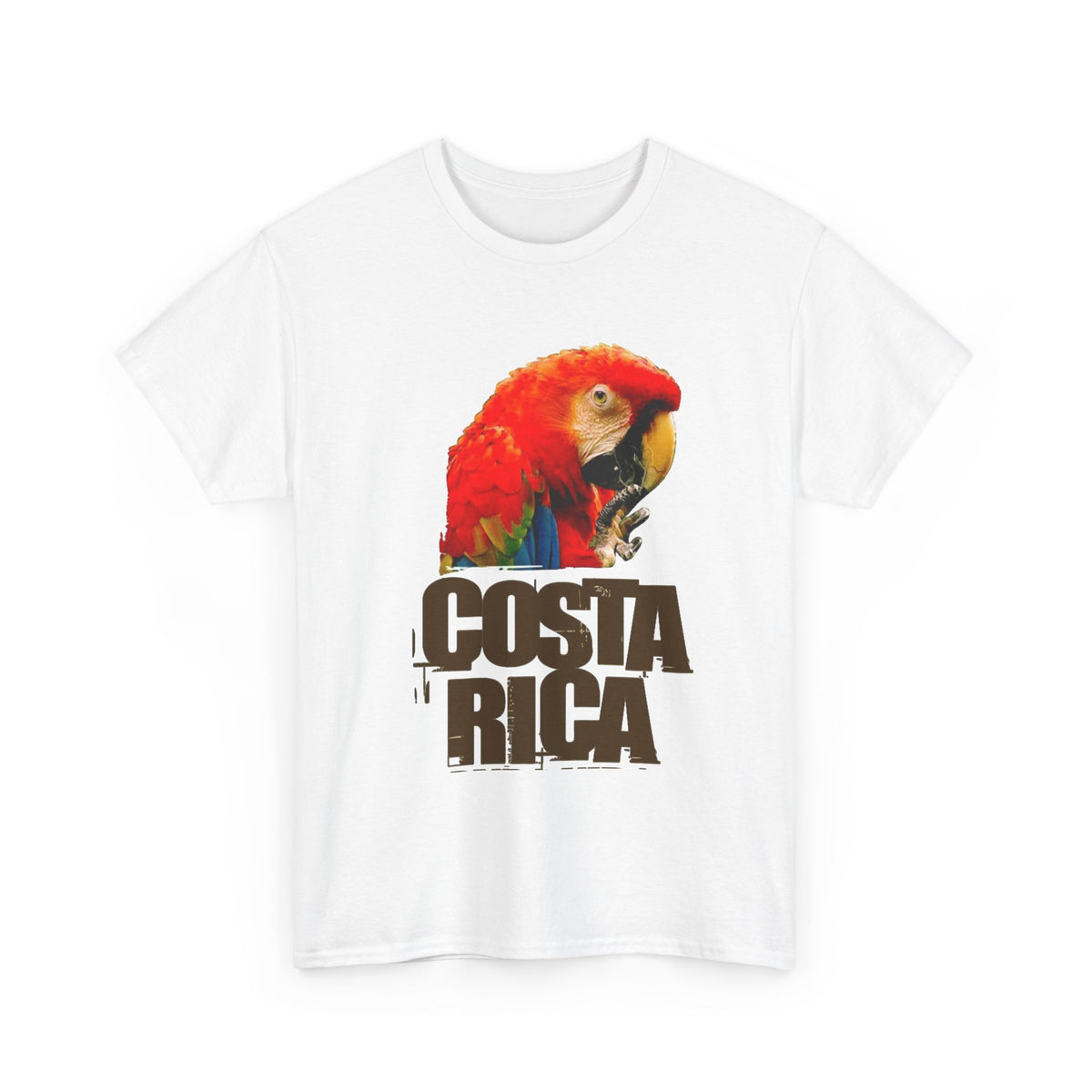 Costa Rica Birds Graphic T Shirt Men's Retro  Heavy Cotton Tee