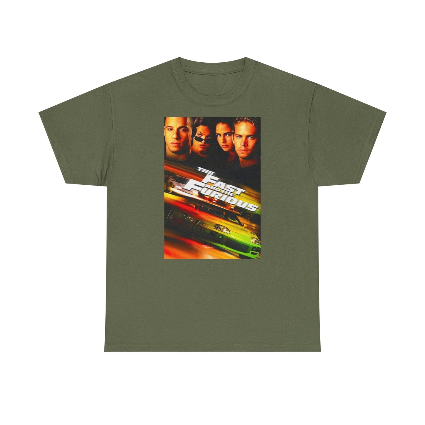 Fast and the furious T-shirt Retro Movie car club Cali Unisex Heavy Cotton Tee