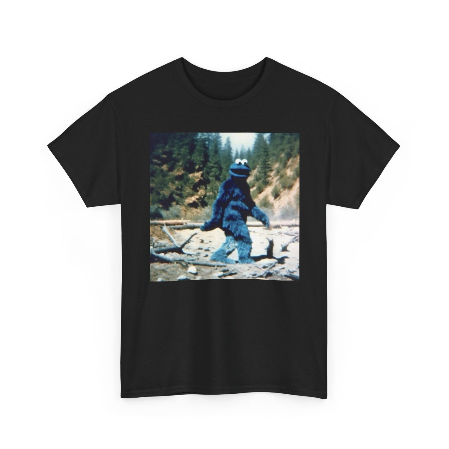 Bigfoot Funny Retro Graphic T Shirt Men's Heavy Cotton Tee - Quality - Modern True to Size
