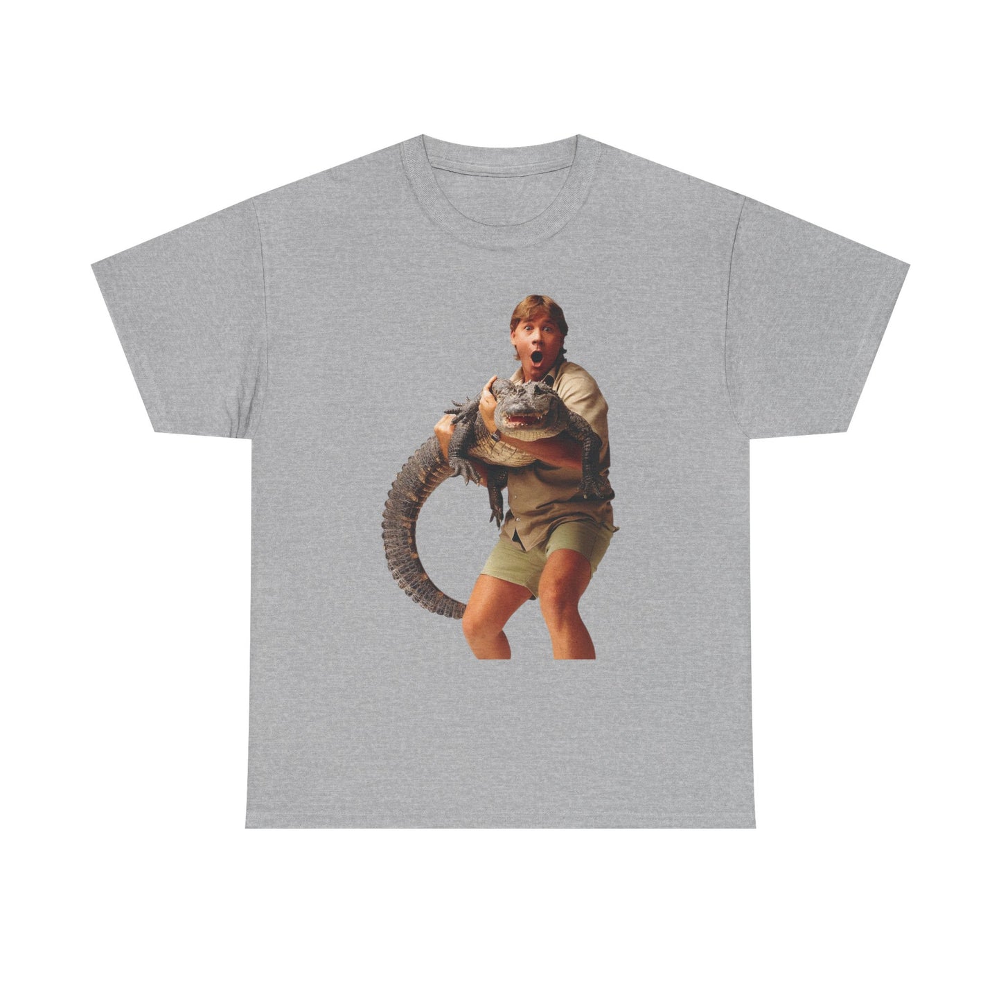 Crocodile Hunter Funny Retro 90's Graphic T Shirt Unisex Heavy Cotton Tee