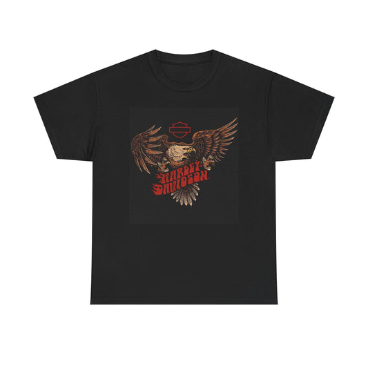 Harley Davidson Motorcycles Graphic T Shirt Vintage Unisex Heavy Cotton Tee 3