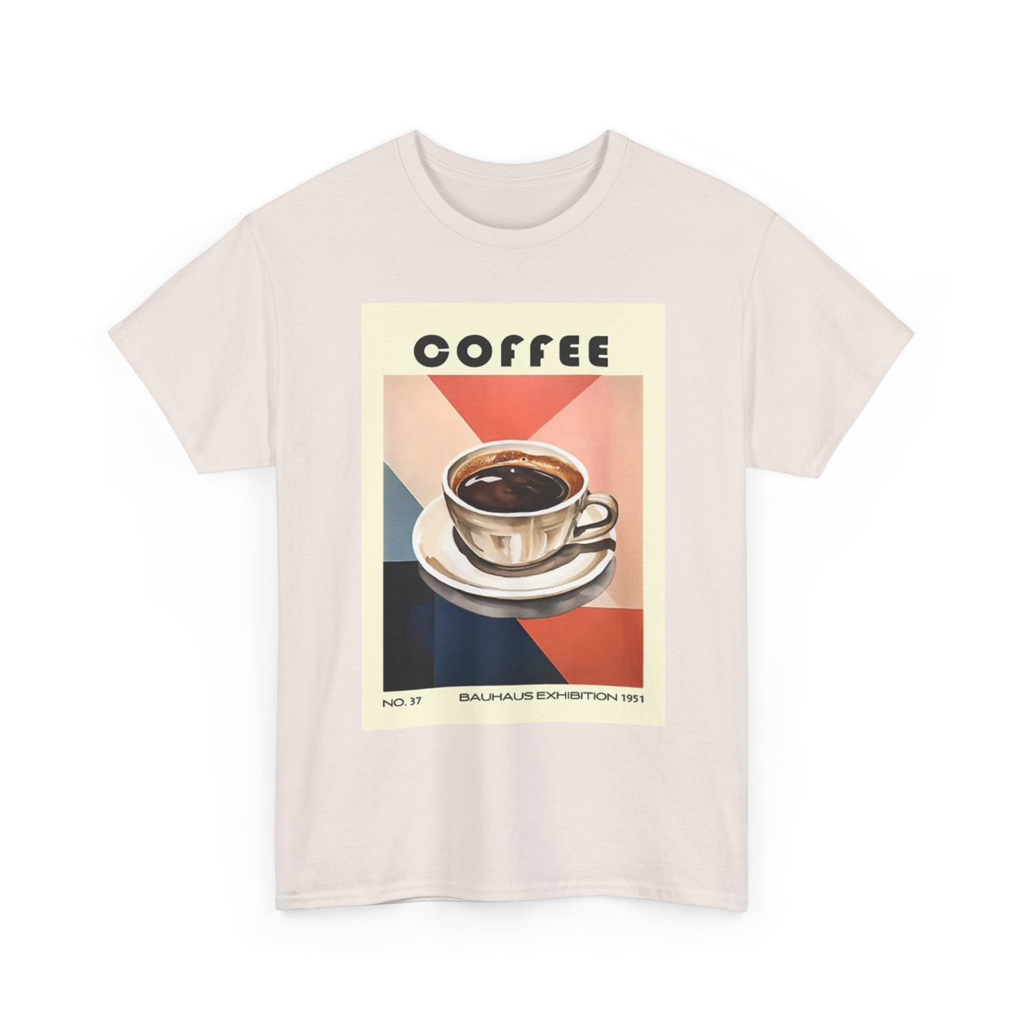 Coffee Graphic T Shirt Retro Poster Unisex Heavy Cotton Tee