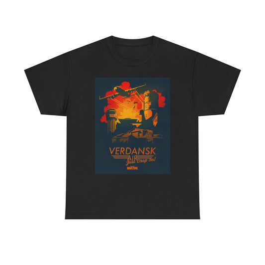 Call Of Duty Tshirt Warzone Verdansk Graphic Video Games Unisex Heavy Cotton Tee