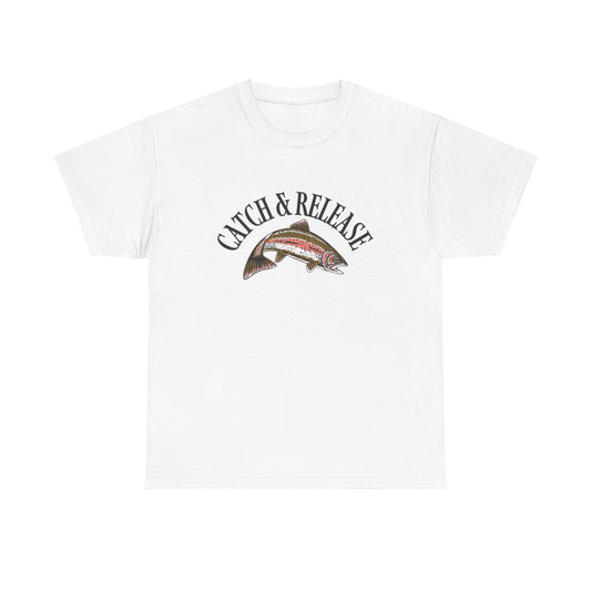 Catch And Release Fishing Graphic T Shirt NEW ADULT