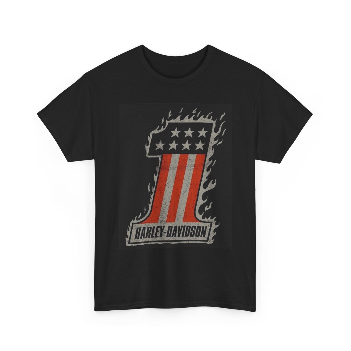 Harley Davidson Motorcycles Graphic T Shirt Vintage Unisex Heavy Cotton Tee Logo