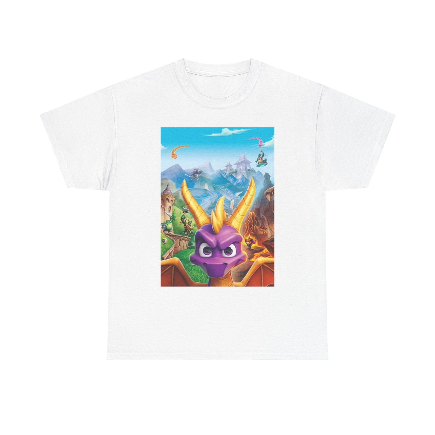 Spyro Graphic T Shirt Video Games Graphic Retro Unisex Heavy Cotton Tee