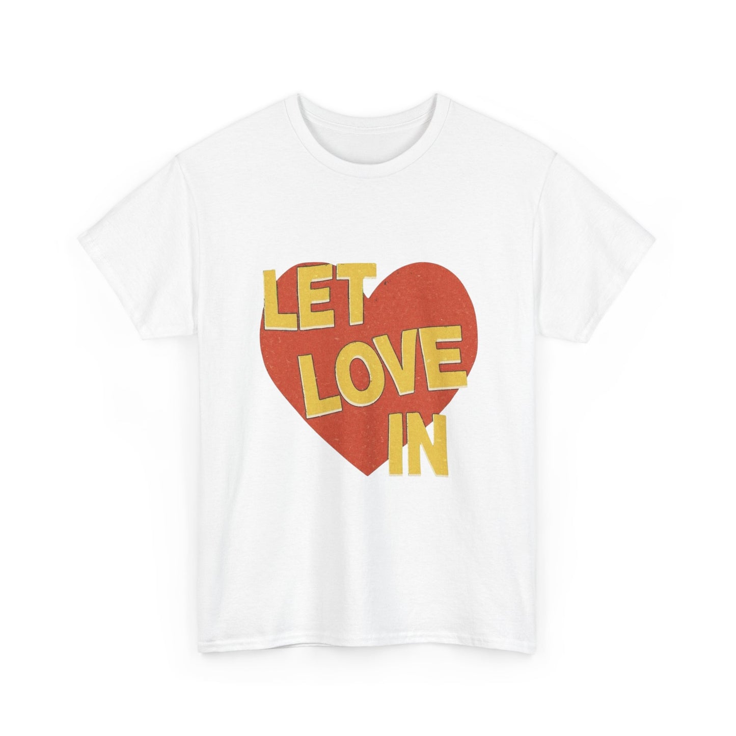 Let Love In Graphic T Shirt Unisex Heavy Cotton Tee Gift Vintage