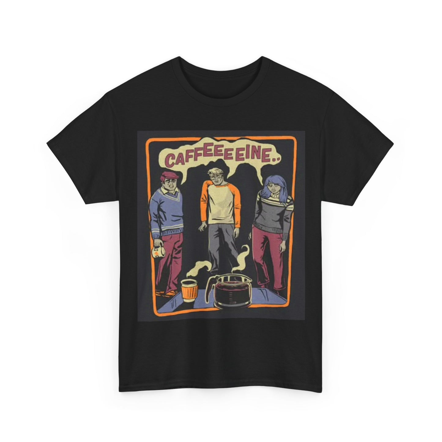 Coffee Zombies T Shirt Funny Graphic Unisex Heavy Cotton Tee