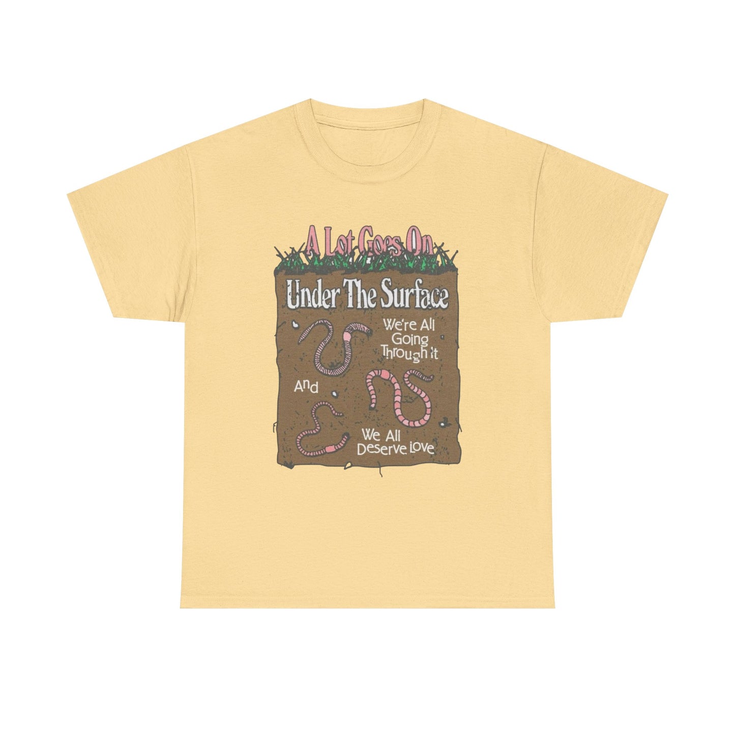 Under The Surface Graphic T-Shirt Gift NEW Unisex Heavy Cotton Tee