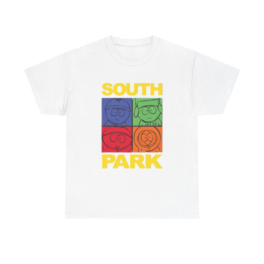 South Park T-shirt cartoon retro graphic gaming Unisex Heavy Cotton Tee