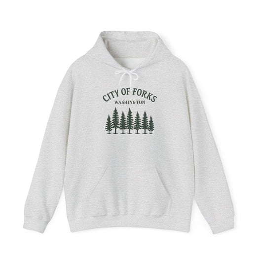 City Of Forks Washington Graphic Hoodie NEW ADULT Heavy Blend™ Hooded Sweatshirt