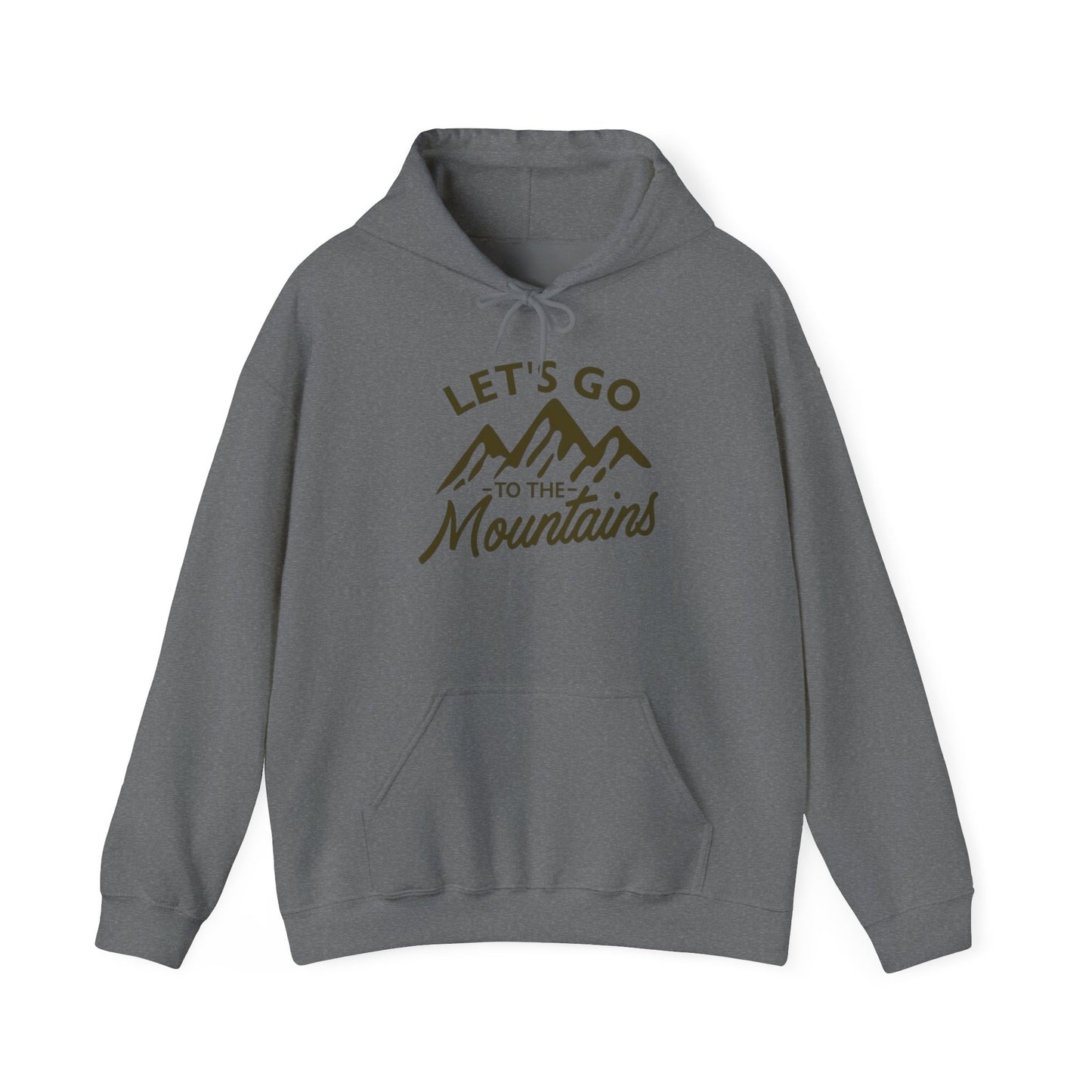 Lets Go To The Mountains Graphic Hoodie Unisex Heavy Blend™ Hooded Sweatshirt