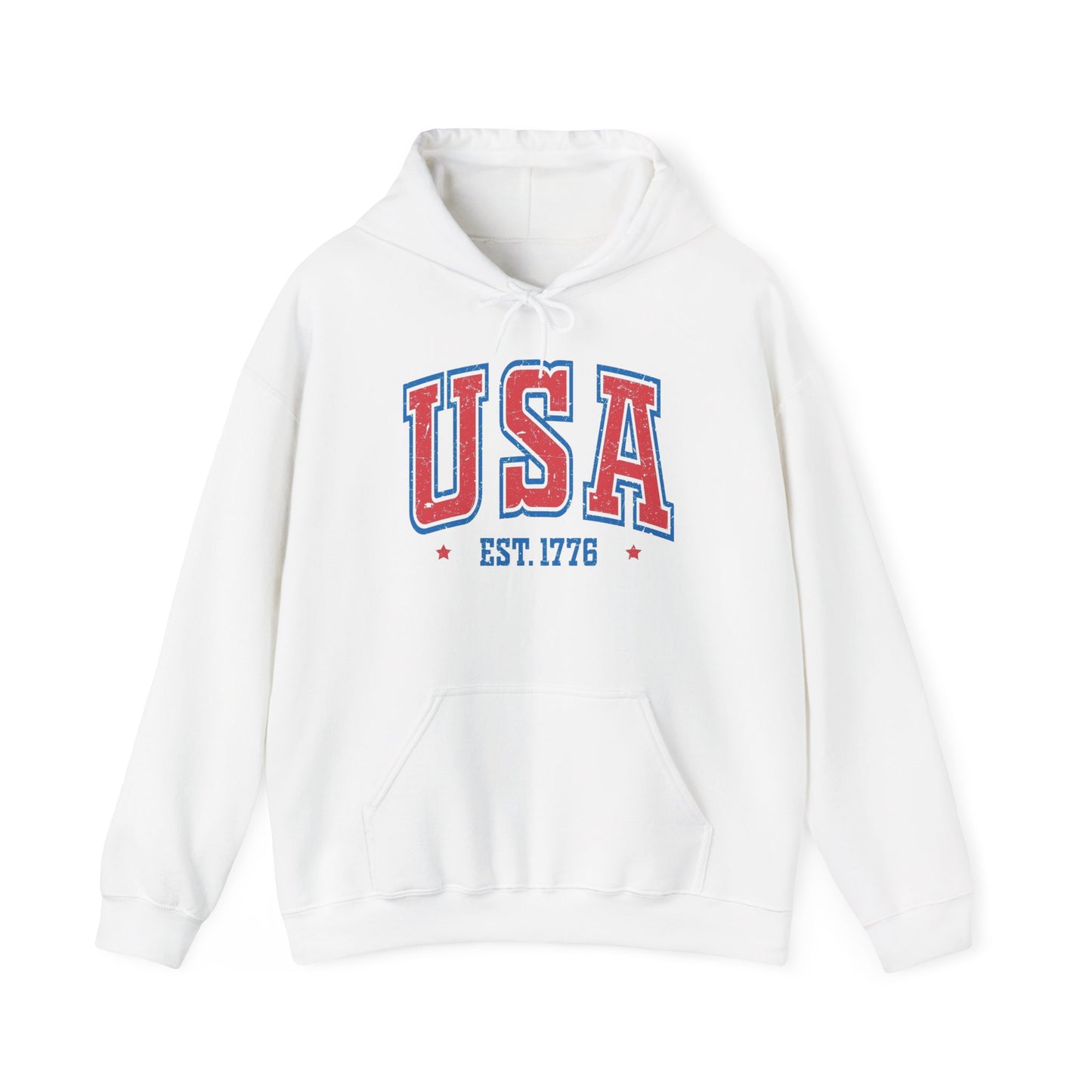 USA Est 1776 America Graphic Hoodie NEW Unisex Heavy Blend™ Hooded Sweatshirt