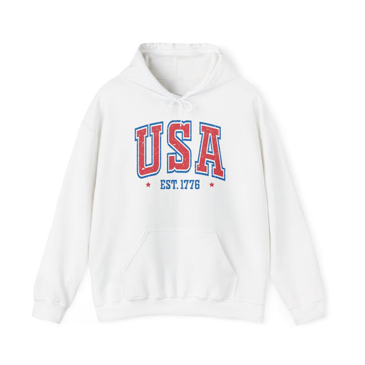 USA Est 1776 America Graphic Hoodie NEW Unisex Heavy Blend™ Hooded Sweatshirt