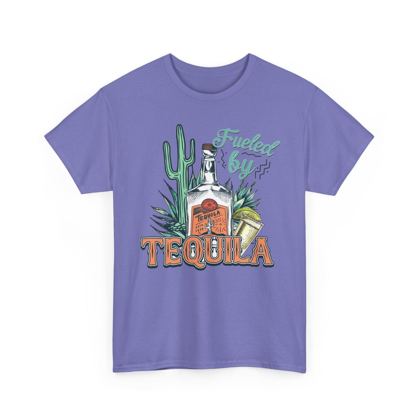 Fueled By Tequila Graphic T Shirt NEW Unisex Heavy Cotton Tee