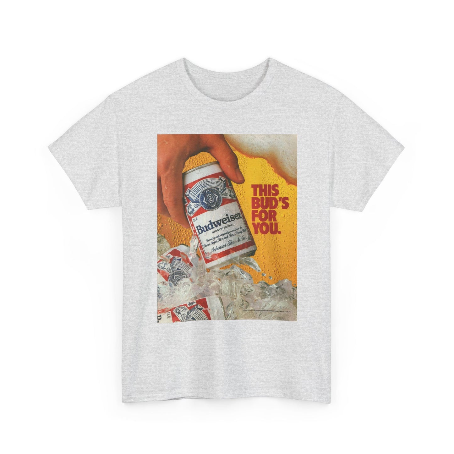 This Buds For You Vintage Beer T Shirt Unisex Heavy Cotton Tee Gift