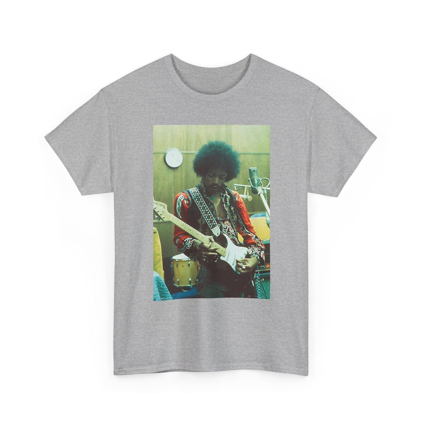 Jimi Hendrix Graphic T Shirt Vintage Photo Unisex Heavy Cotton Tee 4