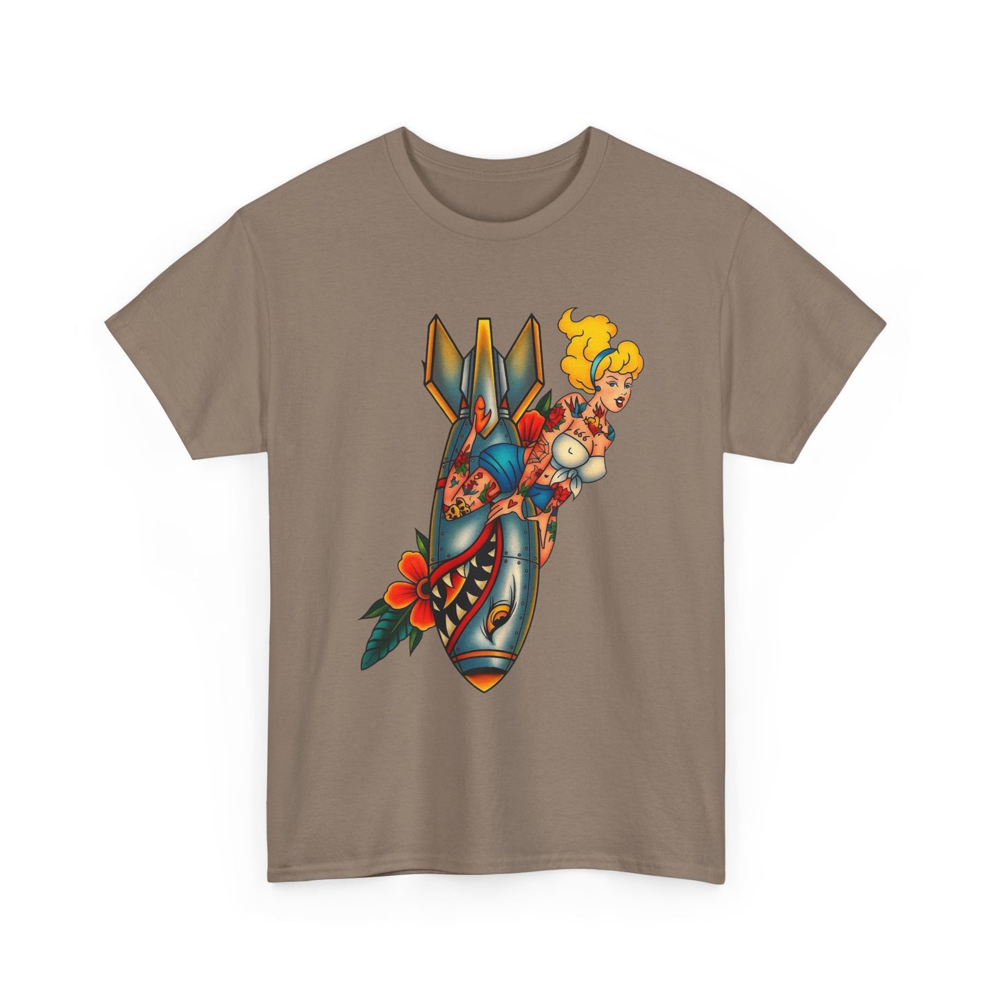 Sailor Jerry Model Tattoo Bomb Graphic T Shirt NEW ADULT TEE VINTAGE