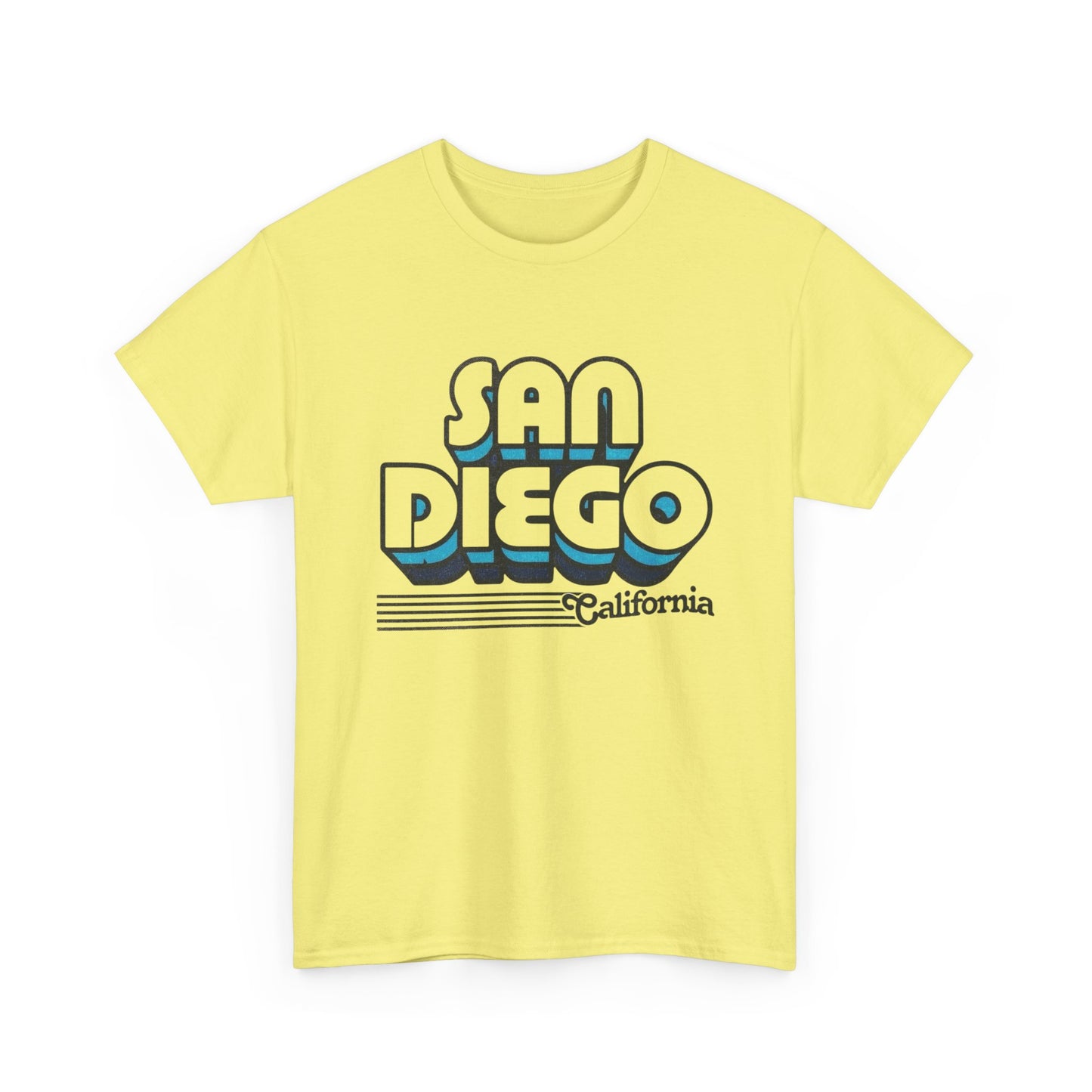 San Diego California Retro Graphic T Shirt NEW Unisex Heavy Cotton Tee