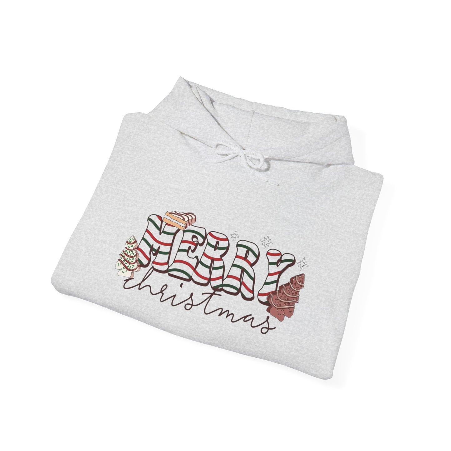 Christmas Tree Cakes Funny Graphic Hoodie Unisex Heavy Blend™ Hooded Sweatshirt