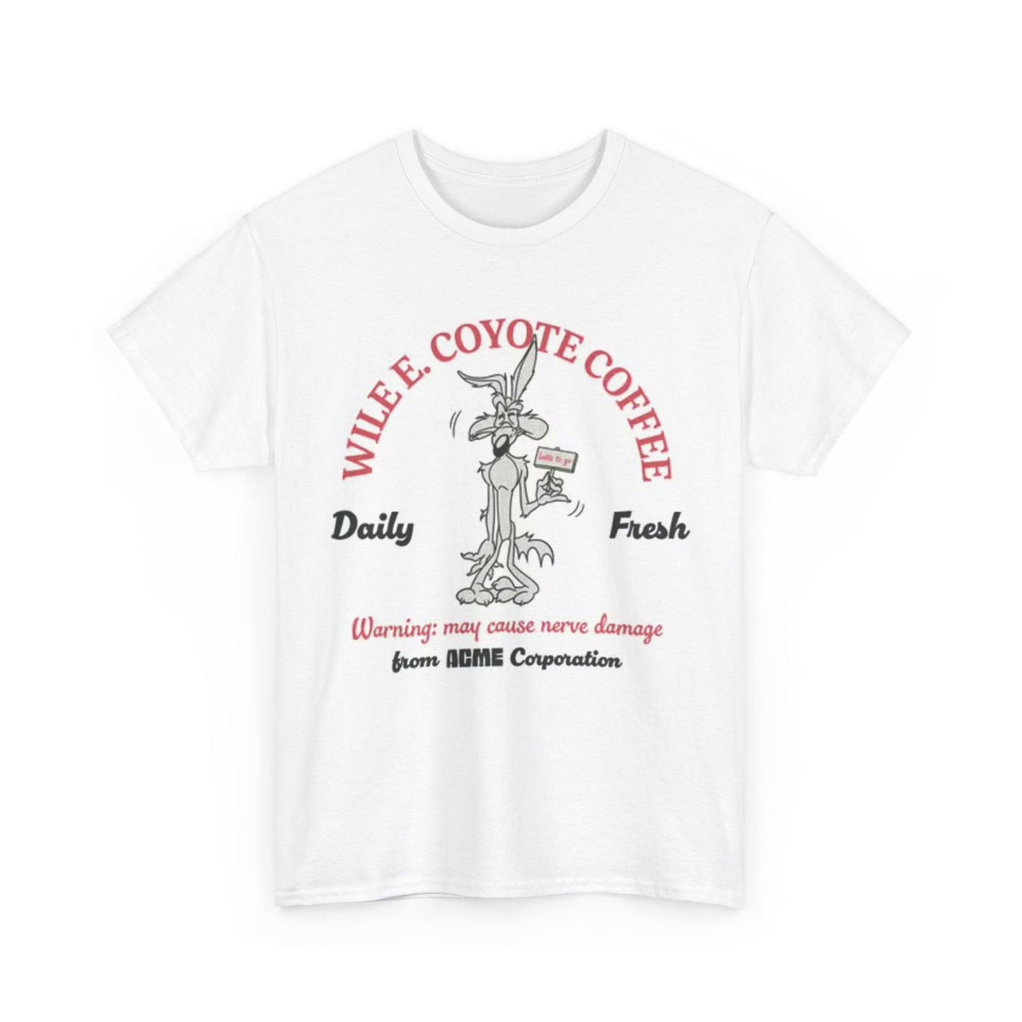 Wile E Coyote Shirt Vintage Cartoon 90s Unisex Heavy Cotton Tee