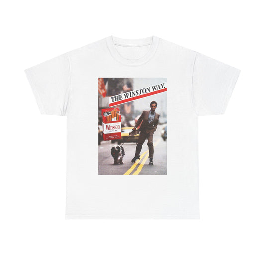 The Winston Way T Shirt Vintage Cigarette Poster Retro Unisex Heavy Cotton Tee