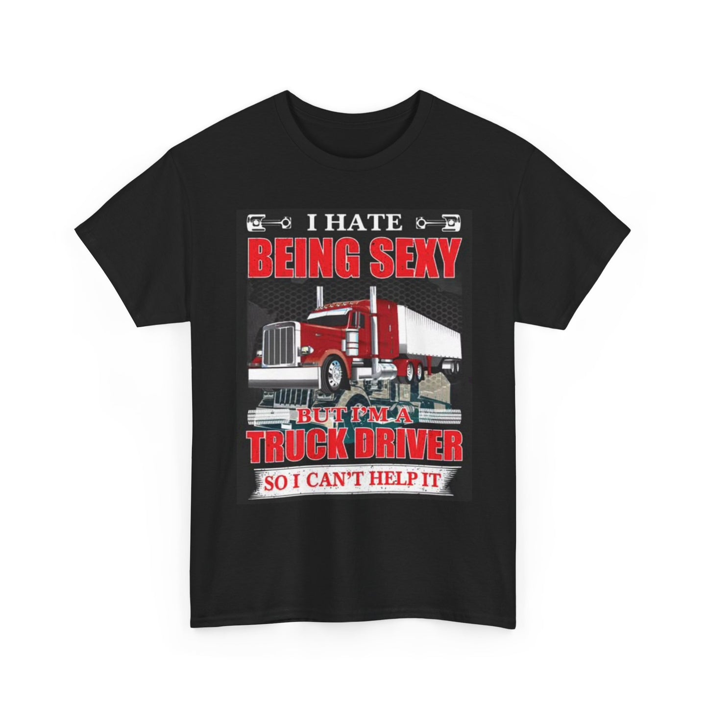 Funny truck Driver Graphic T Shirt Retro Trucks Unisex Heavy Cotton Tee