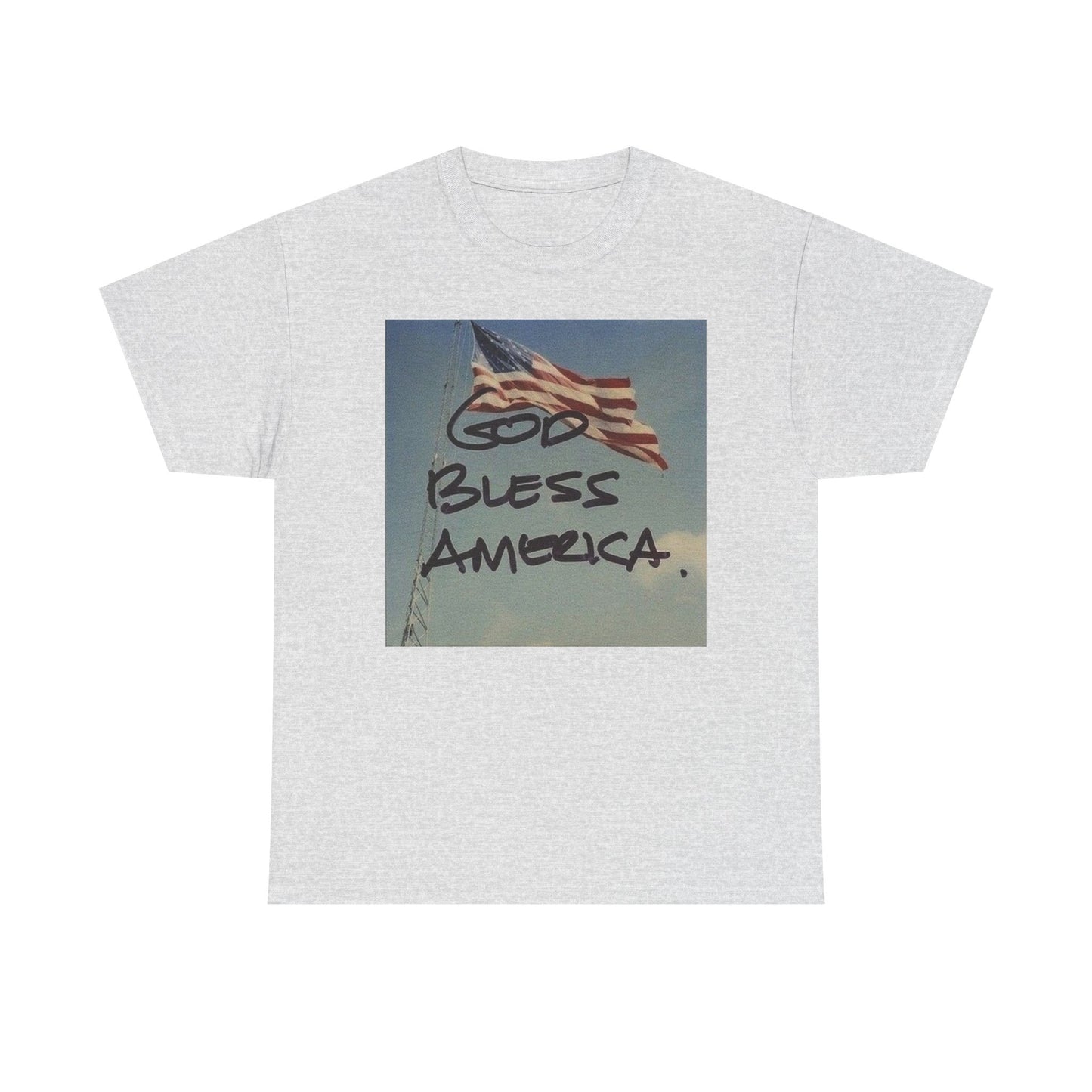 God Bless America Graphic T Shirt Unisex Heavy Cotton Tee