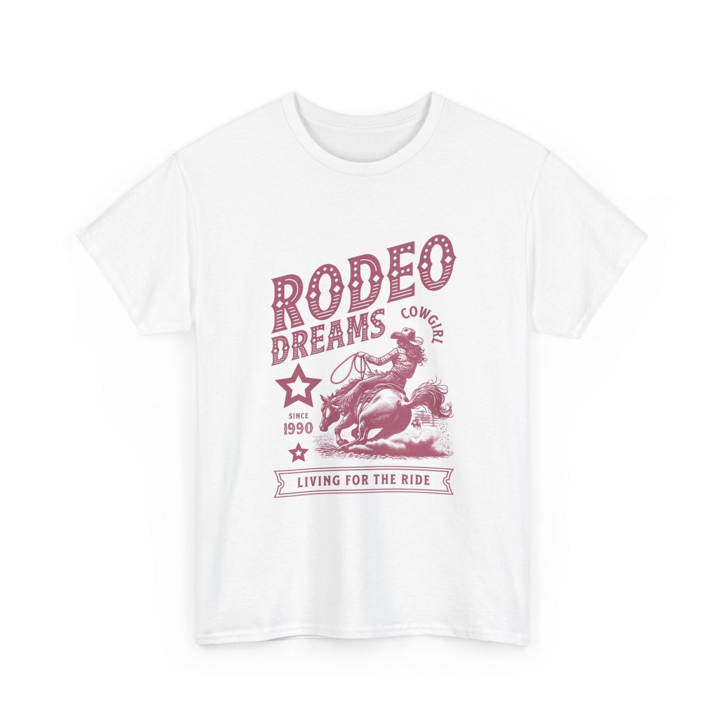 Rodeo Dreams Graphic T Shirt Womens Vintage Retro Cotton Tee