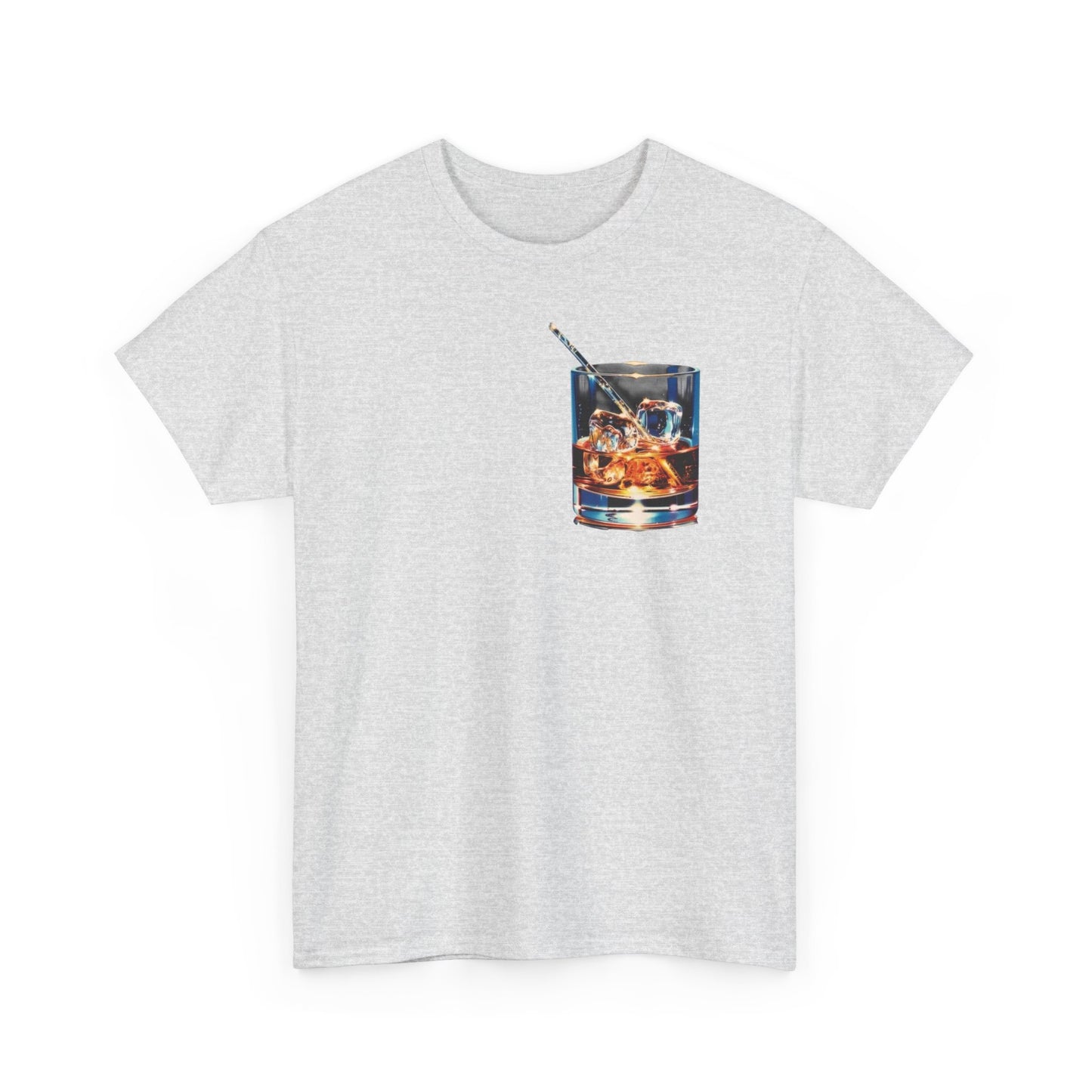 Whiskey On The Rocks Graphic T-Shirt Unisex Heavy Cotton Tee