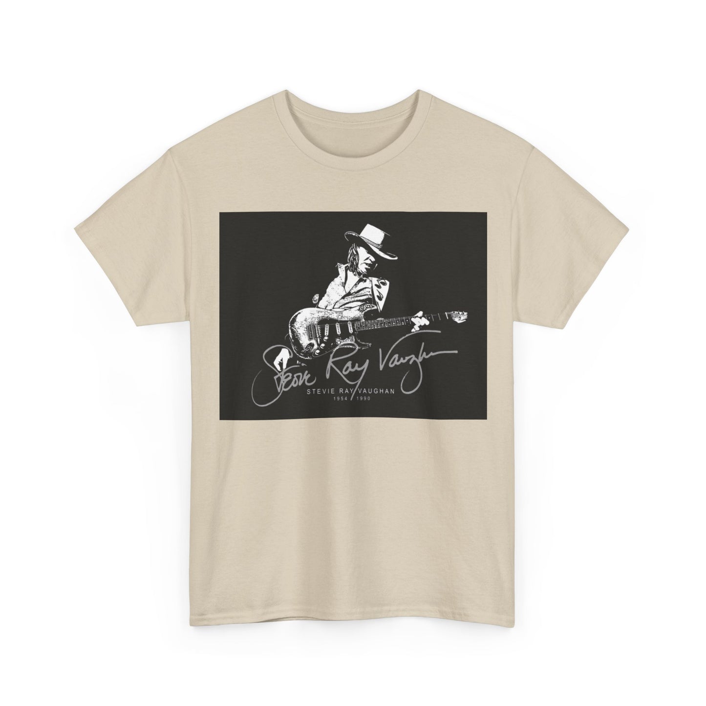 Stevie ray vaughn T-shirt Vintage retro rock album Unisex Heavy Cotton Tee
