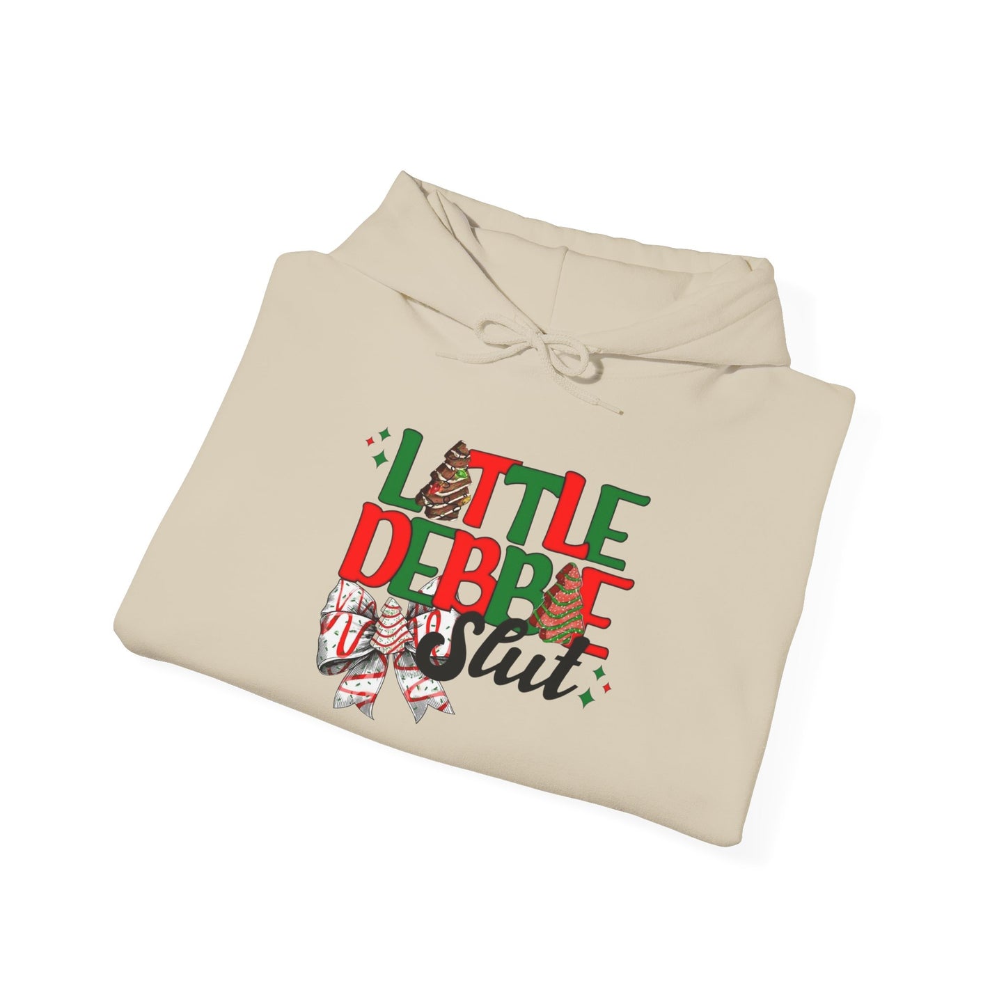 Little Debbie Slut Funny Christmas Graphic Hoodie Heavy Blend™ Hooded Sweatshirt