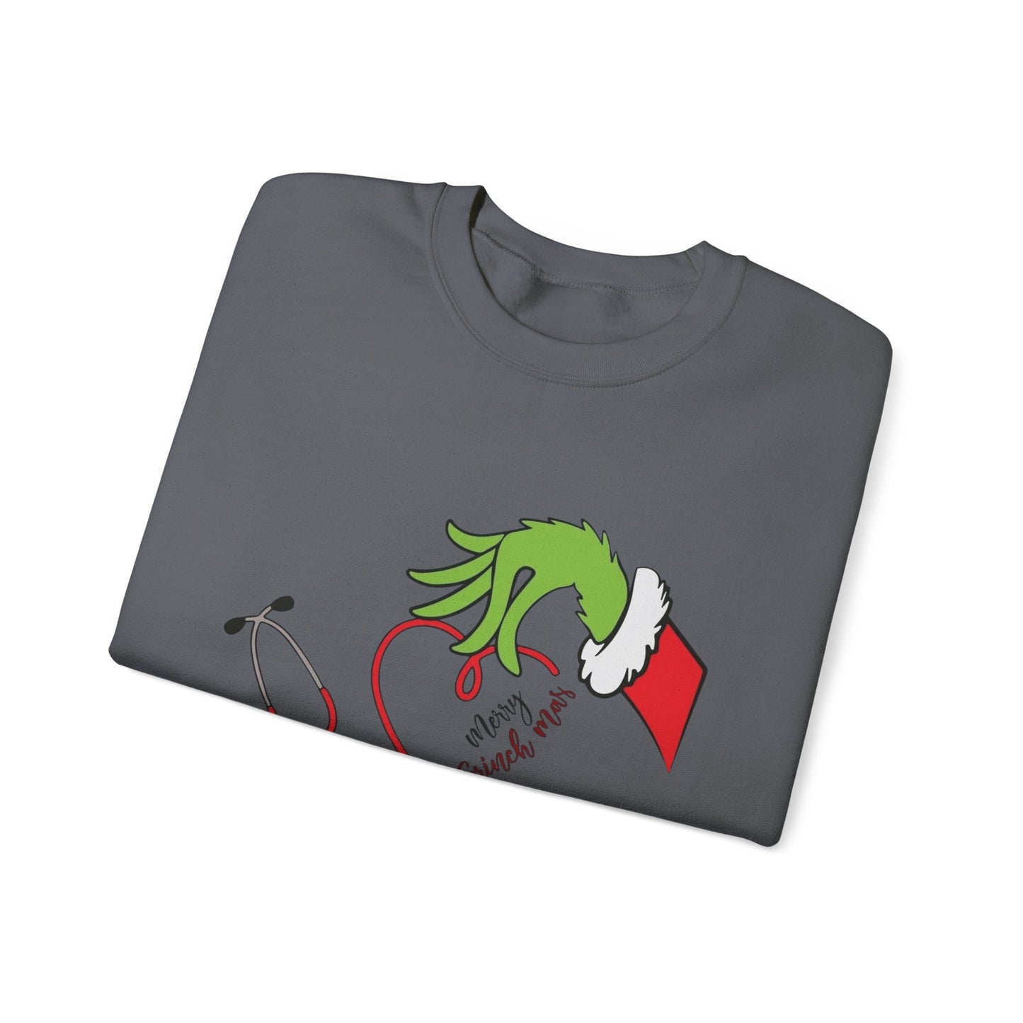 The Grinch Graphic Nurse Doctor Sweater NEW Heavy Blend™ Crewneck Sweatshirt