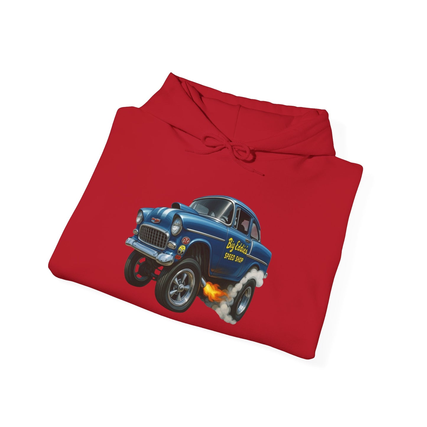 Chevrolet Hotrod Speed Shop 50's Graphic Hoodie NEW Heavy Hooded Sweatshirt