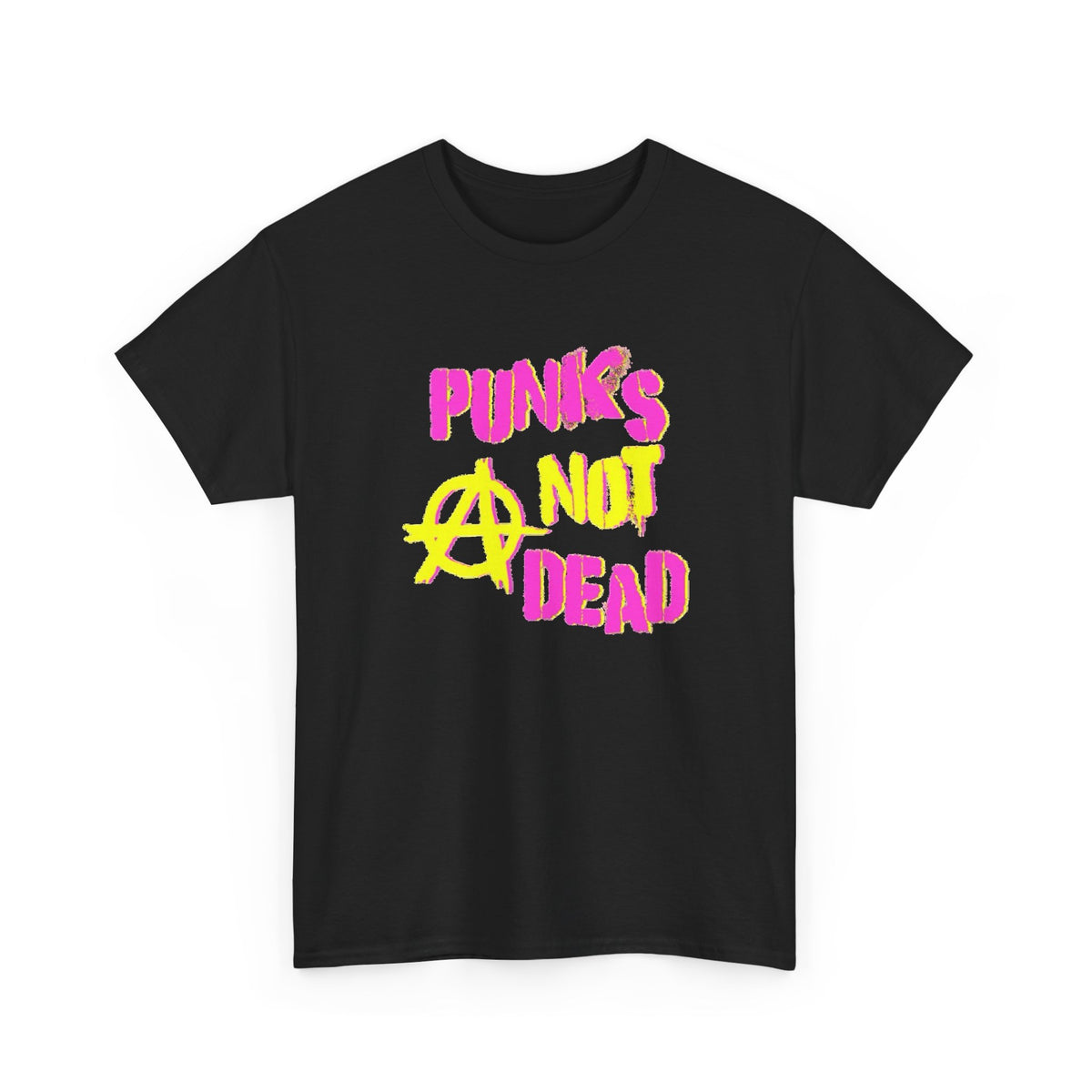 Punks Not Dead Anarchy Symbol T-Shirt Men's Tee