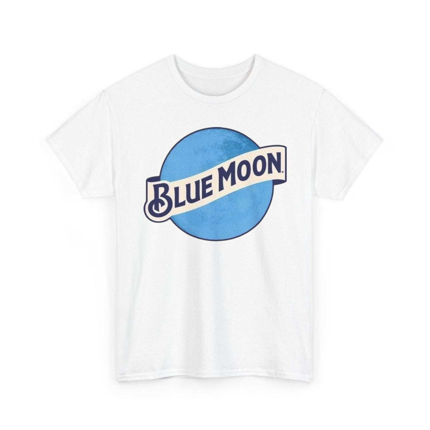 Blue Moon Vintage Beer Graphic T Shirt Men's Heavy Cotton Tee