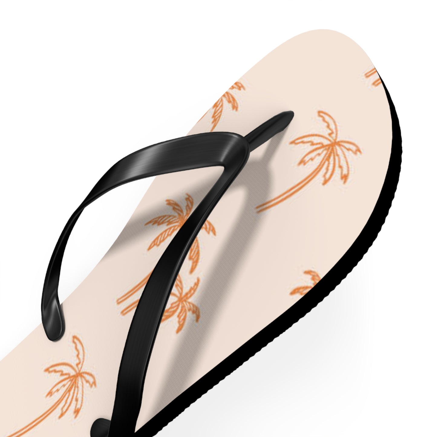 Orange Palm Trees Sandals Summer Flip Flops Slides BRAND NEW