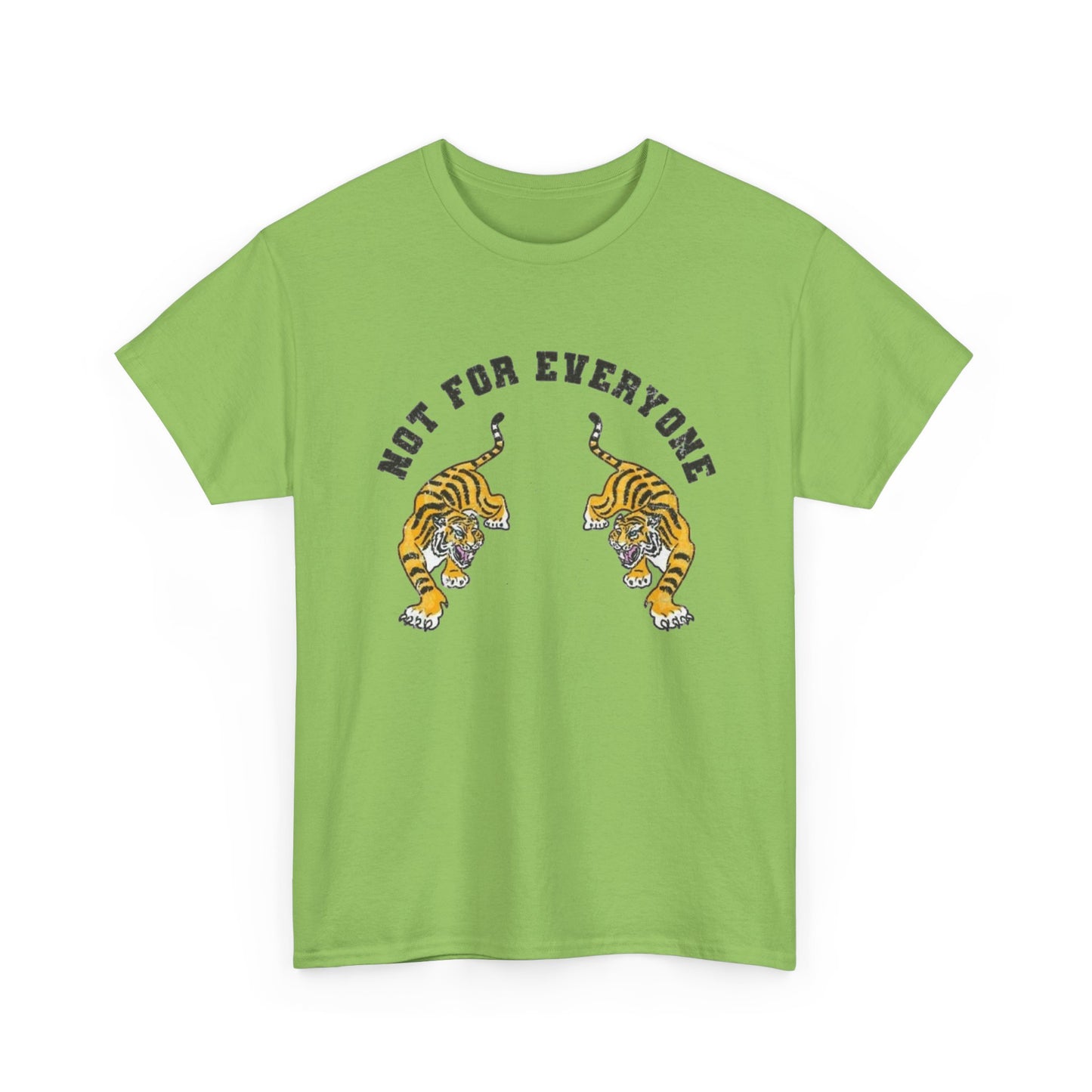 Not For Everyone Tiger Retro Art Graphic T Shirt Regular Men's Heavy Cotton Tee